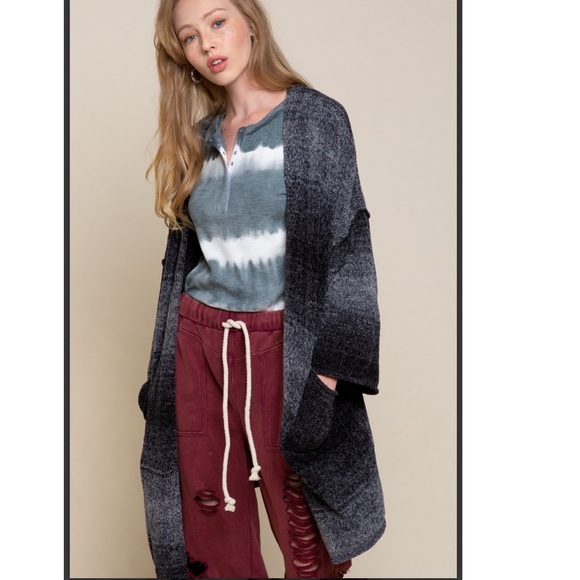 Velvet Chenille Moonlight Pocket Cardigan - Picture 8 of 10